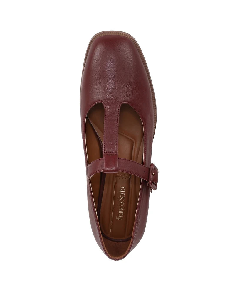 Franco Sarto Women's Kenley Round Toe Mary Jane Flats
