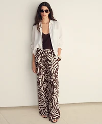 Mango Women's Printed Cotton Pants