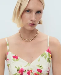 Mango Women's Floral Print Flared Dress