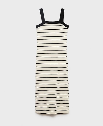 Mango Women's Striped Midi Dress