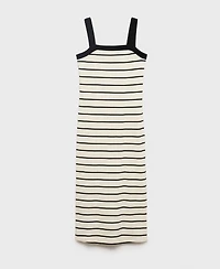 Mango Women's Striped Midi Dress