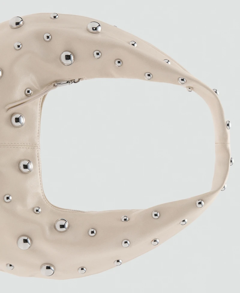 Mango Women's Studded Shoulder Bag