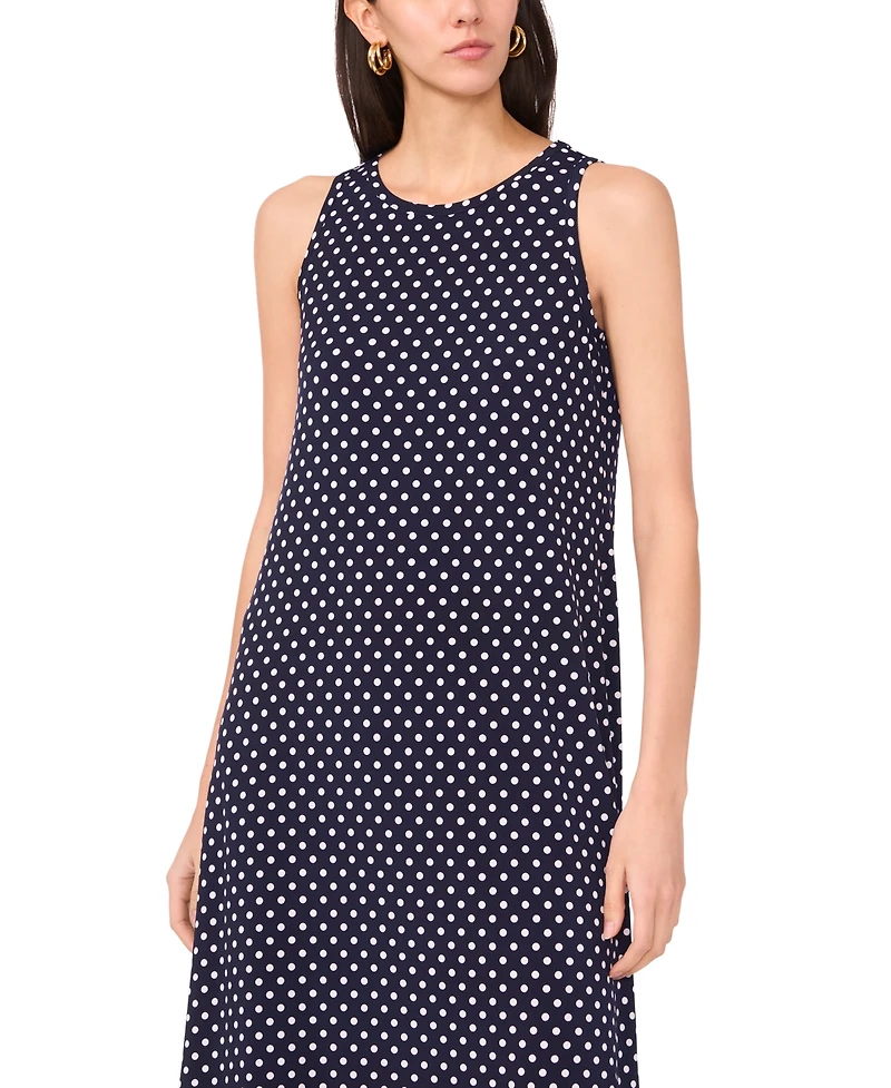 Vince Camuto Women's Polka-Dot Keyhole Maxi Dress