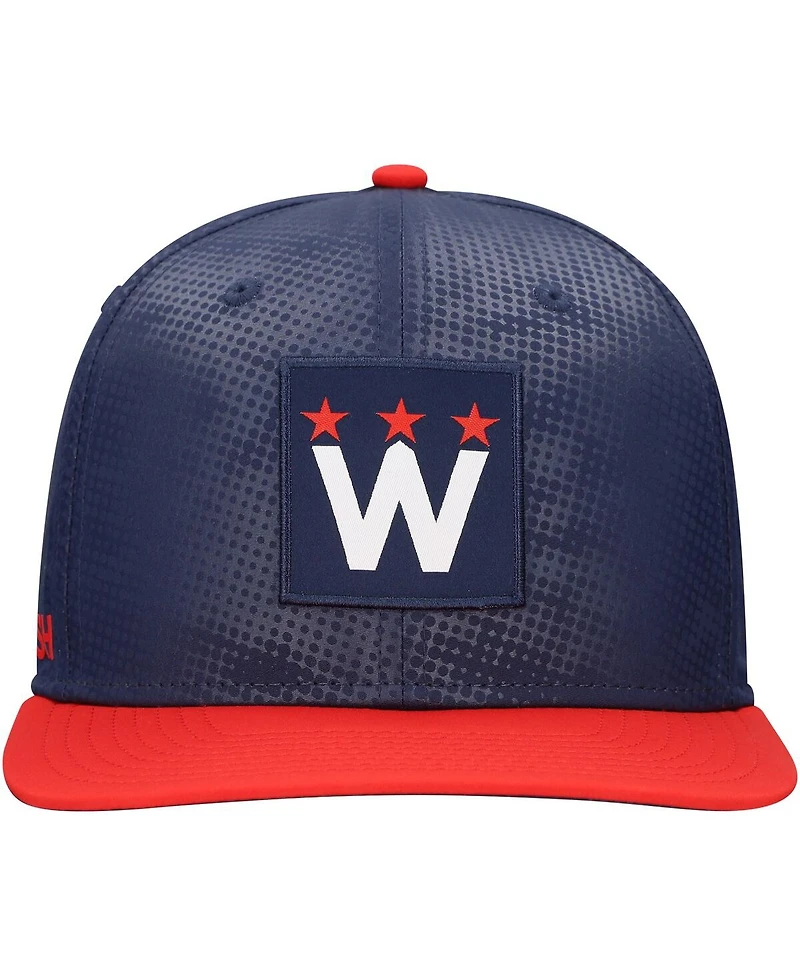 Fanatics Men's Navy Washington Capitals Authentic Pro Rink Snapback Hat