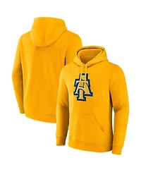 Fanatics Men's Gold North Carolina A T Aggies Primary Logo Pullover Hoodie