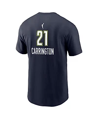 Nike Men's Dijonai Carrington Navy Dallas Wings Explorer Edition Name Number T-Shirt