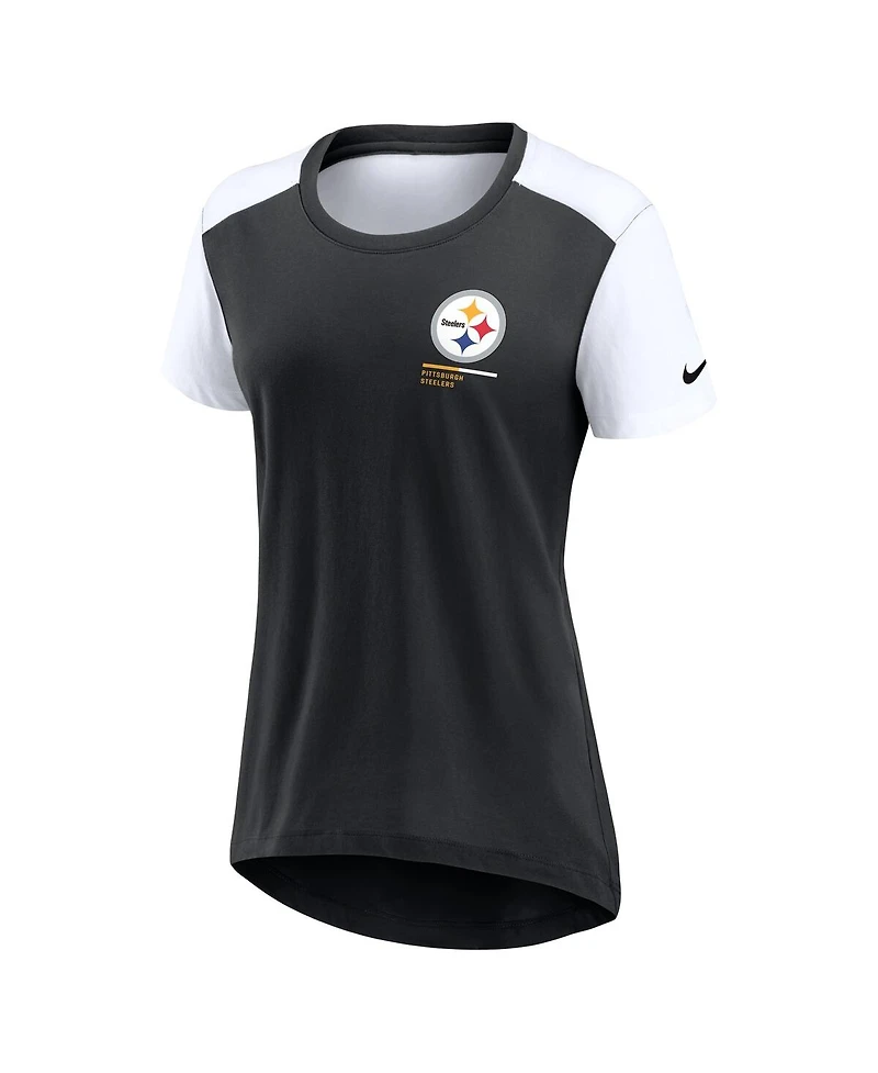 Nike Women's Black Pittsburgh Steelers Performance Fashion T-Shirt
