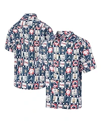 Reyn Spooner Men's Navy Atlanta Braves Champions Scenic Button-Up Shirt