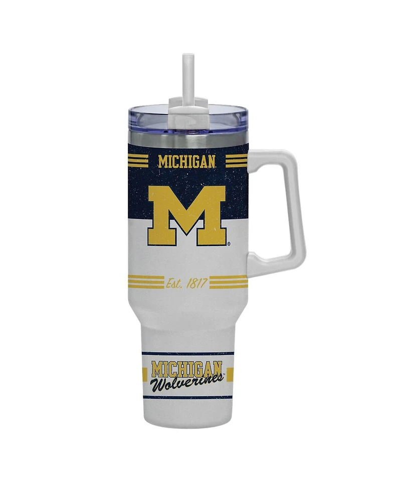 Indigo Falls Michigan Wolverines 40oz. Rocky Vintage Tumbler