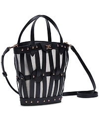 Sam Edelman Bay Medium Dye Cut Leather Fan Tote