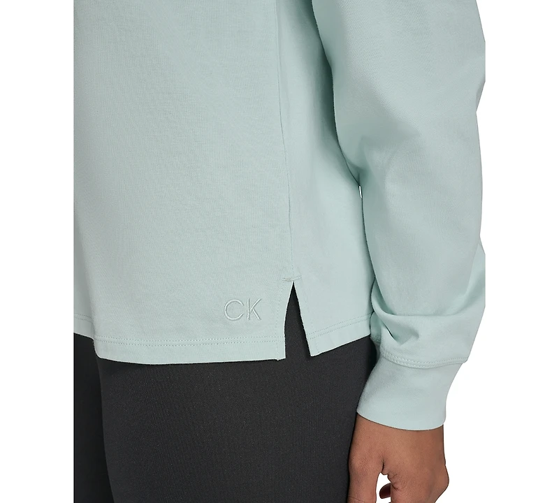 Calvin Klein Performance Women's Long-Sleeve Crewneck T-Shirt