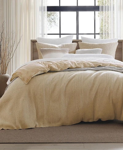 Dkny Pure Ribbed Jersey 3-Pc. Duvet Cover Set, Full/Queen