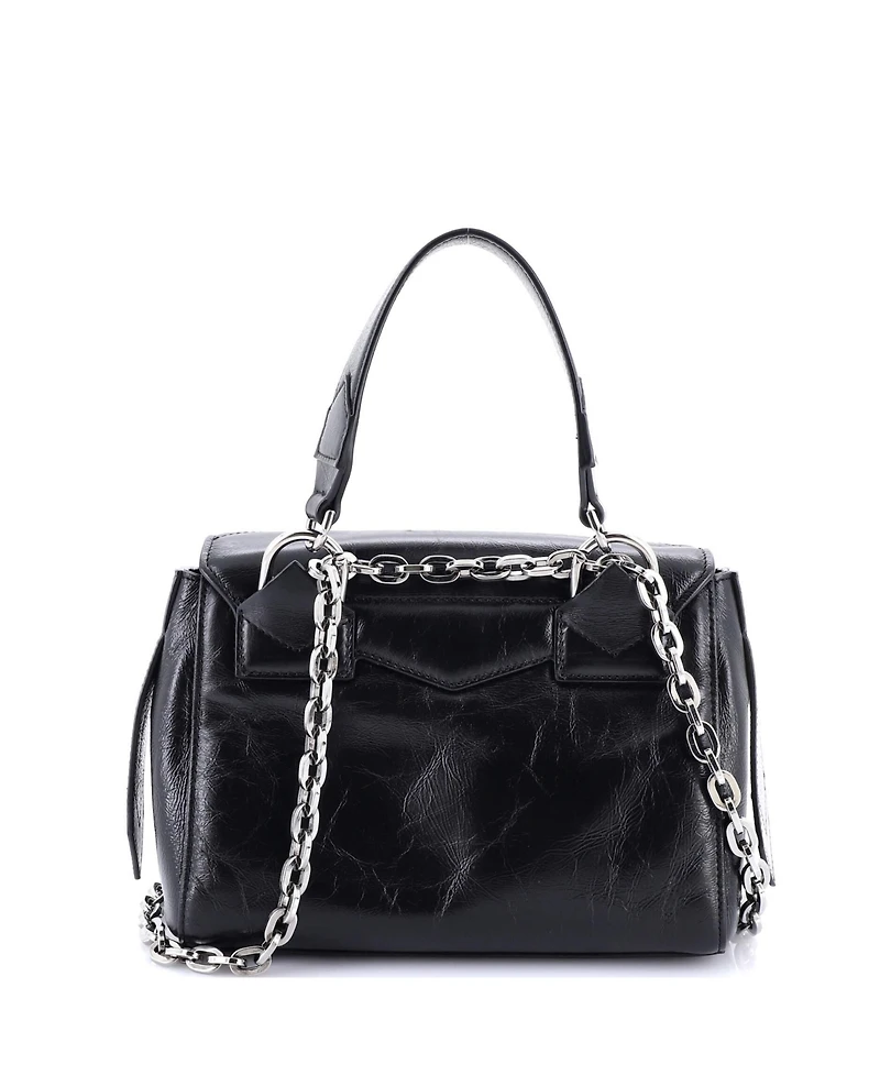 Pre-Owned Givenchy Small Id Flap Bag Crinkled Glazed Leather