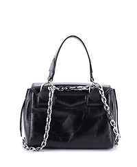 Pre-Owned Givenchy Small Id Flap Bag Crinkled Glazed Leather