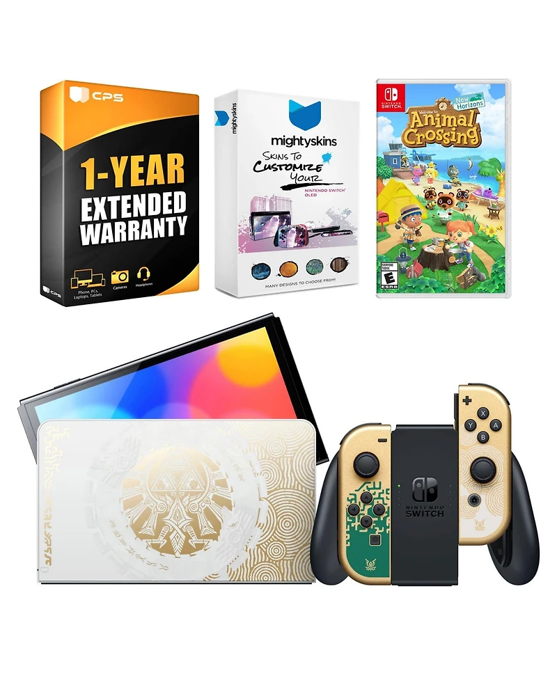 Nintendo Switch Oled Legend of Zelda: Tears of the Kingdom Edition with Animal Crossing: New Horizons