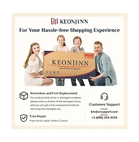 Keonjinn 24x36 Inch Brushed Gold Bathroom Vanity Mirror Tempered Glass Metal Framed