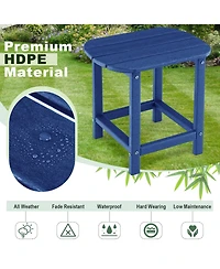 2-Pieces Adirondack Outdoor Side Table for Patio and Garden