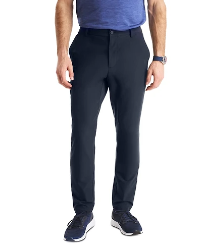 Nautica Men's Signature Slim-Fit Flat-Front Performance Pants