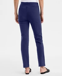 Jm Collection Women's Tummy-Control Cambridge Slim-Leg Pull-On Pants