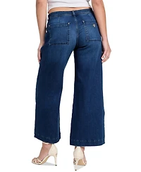 Guess Women's Zoya Mid-Rise Wide-Leg Jeans