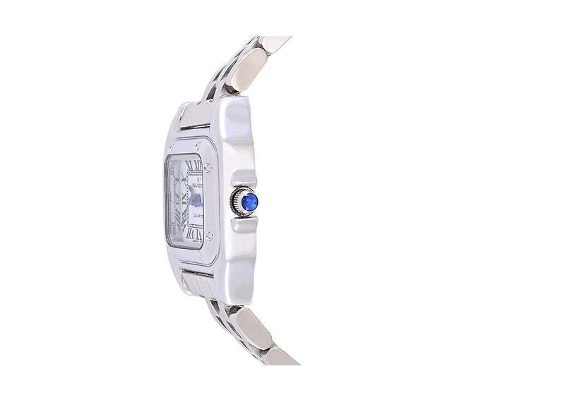 Peugeot Womens 20x22mm Silver-Tone Panther Link Bracelet Watch