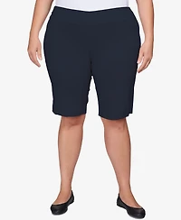 Ruby Rd. Plus Pull On Tech Bermuda Shorts
