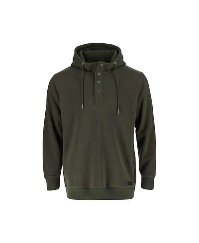 Thorogood Men's Quarter Snap Hoodie, Heavyweight Pullover Workwear Sweatshirt