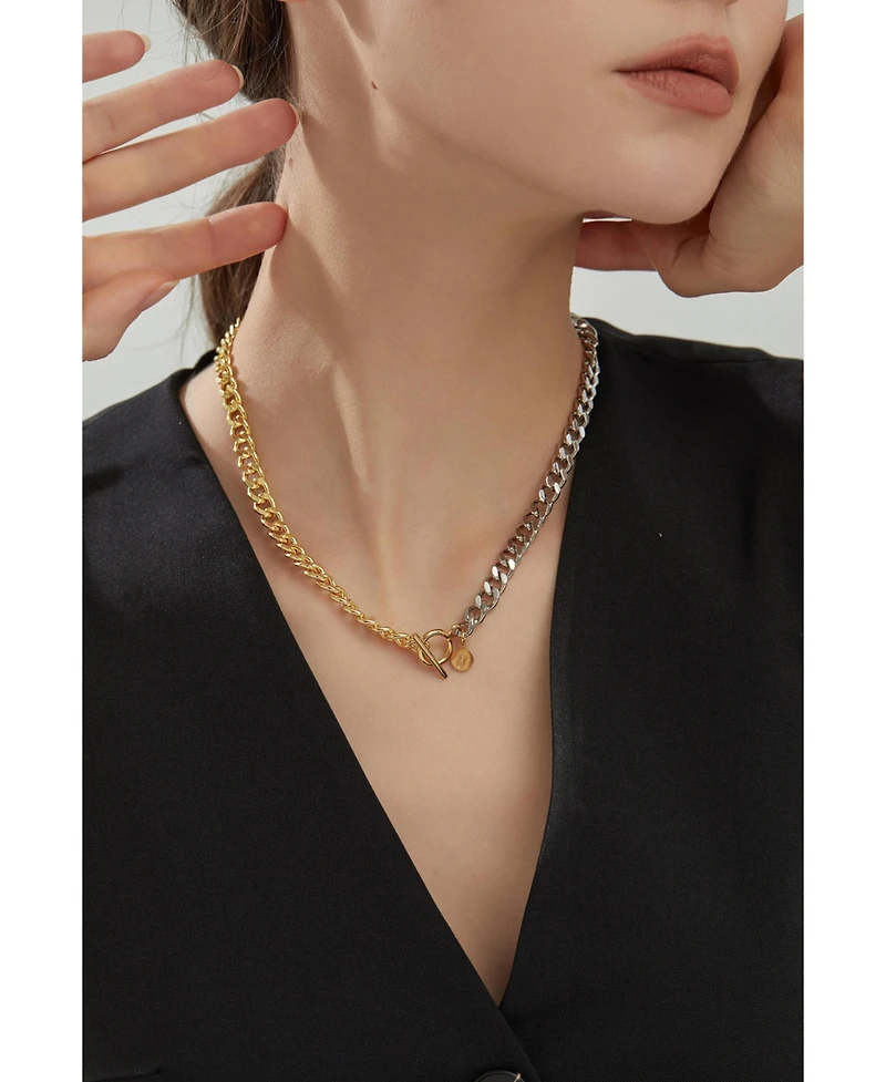 Mixed Metal Two-Tone Necklace