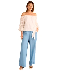 Vince Camuto Women's Drawstring Wide-Leg Pants