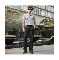 Campus Sutra Men's Coin Grey Wicker-Tactitle Polo T-Shirt