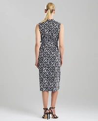 Natori Women's Embroidered Cotton A-Line Dress