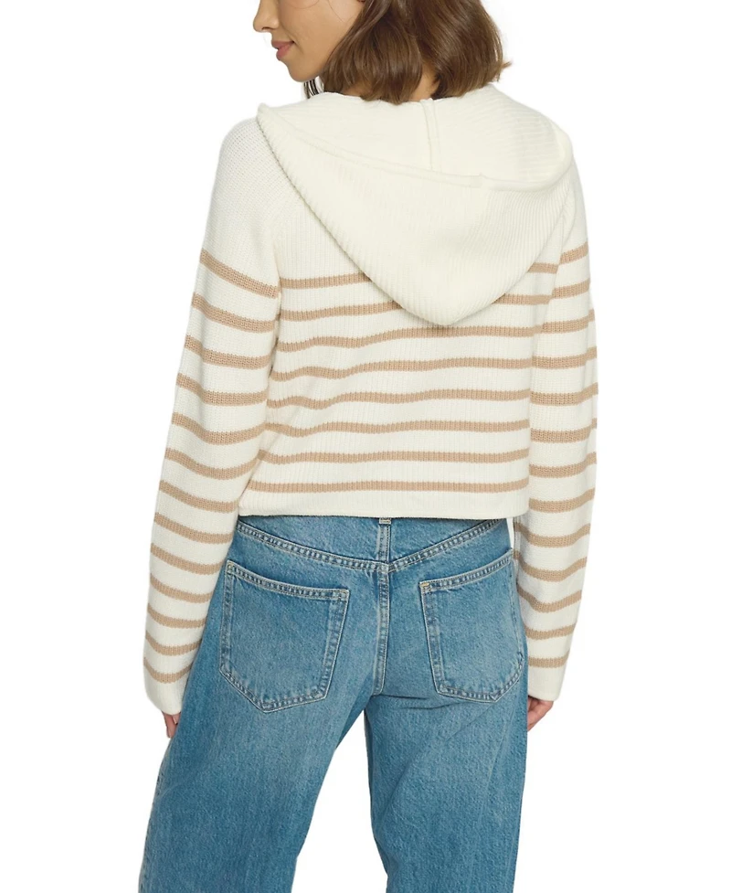 Central Park West Women's Striped Dickey Sweater Jacket