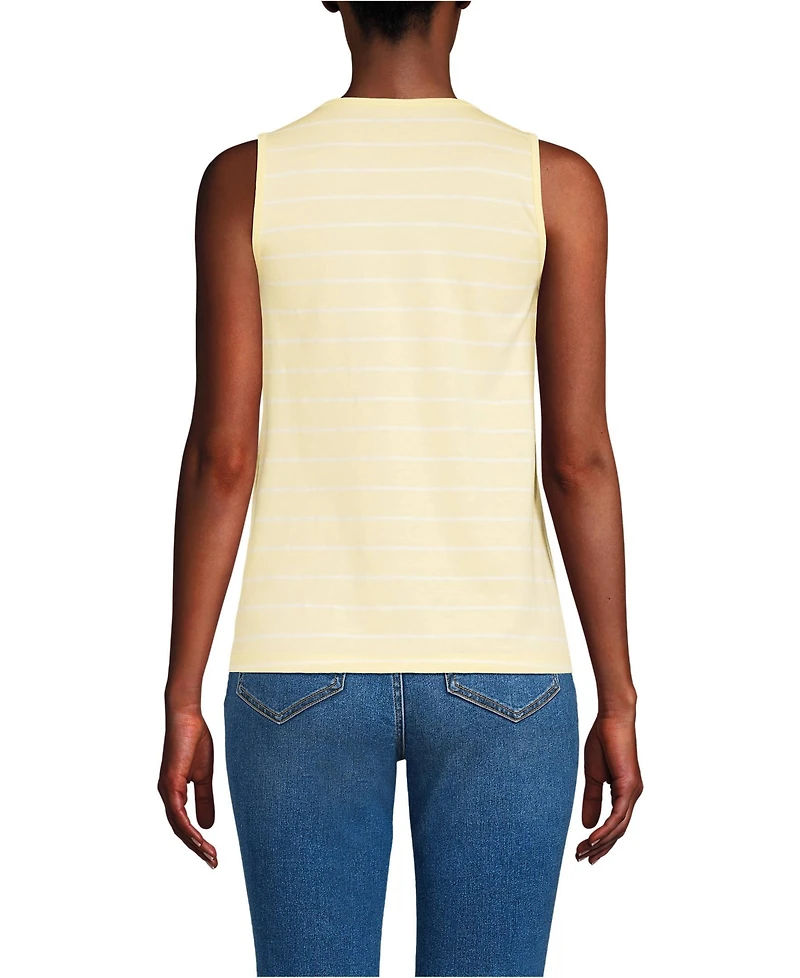 Lands' End Women's Tall Supima Keyhole Tank