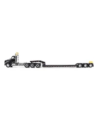 1/50 Black Kenworth T880 Sbfa w/ Black Trail King TK120 Hdg Lowboy Trailer 71134