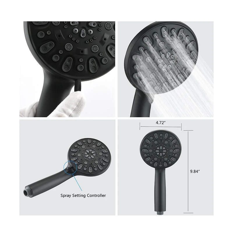 Rainsken Shower System with Tub Spout Rain Shower Tub Set