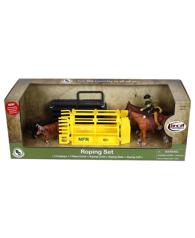 Big Country Toys 1/20 Scale Steer Roper Set