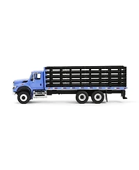 1/64 2018 International WorkStar Platform Stake Truck Blue Sd Trucks 19