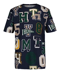 Tommy Hilfiger Little and Toddler Boys Collegiate Spots Short Sleeve T-Shirt