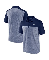 Fanatics Men's Heather Navy Seattle Seahawks Clutch Polo Shirt