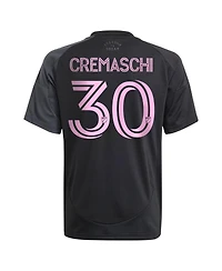 Adidas Big Boys and Girls Benjamin Cremaschi Black Inter Miami Cf 2025 The Fortitude Kit Replica Player Jersey
