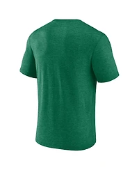 Fanatics Men's Heather Green Hartford Whalers Vintage Hockey Distressed Overtime Tri-Blend T-Shirt