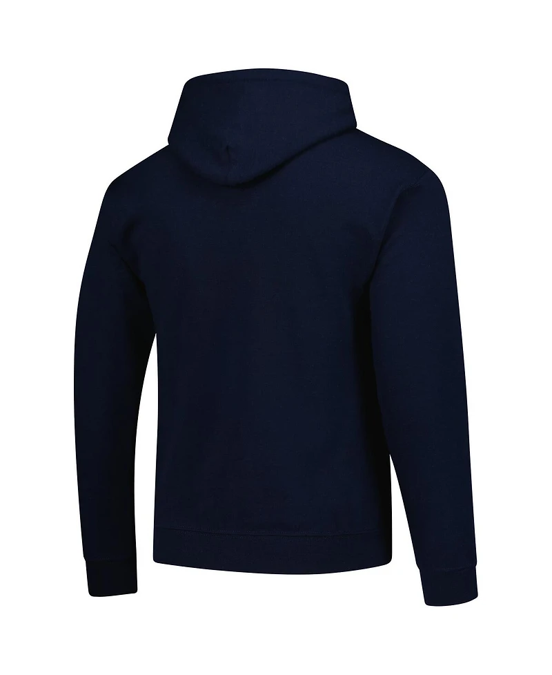 Fanatics Unlabeled Men's Navy Byu Cougars Fleece Pullover Hoodie
