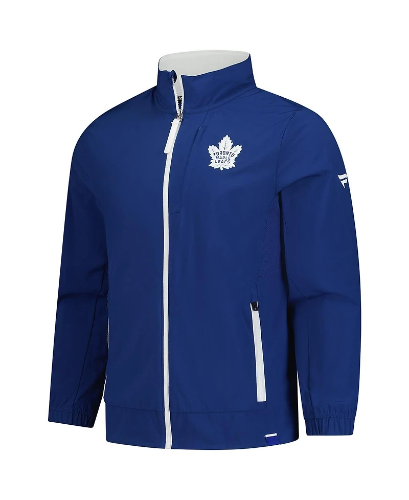 Fanatics Men's Blue Toronto Maple Leaf's Authentic Pro Rink Coaches Full-Zip Jacket