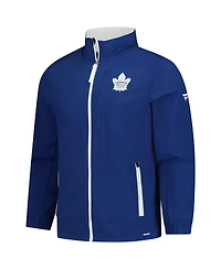 Fanatics Men's Blue Toronto Maple Leaf's Authentic Pro Rink Coaches Full-Zip Jacket