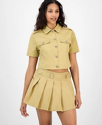 Bar Iii Women's Boxy Utility Top, Exclusively at Macy's