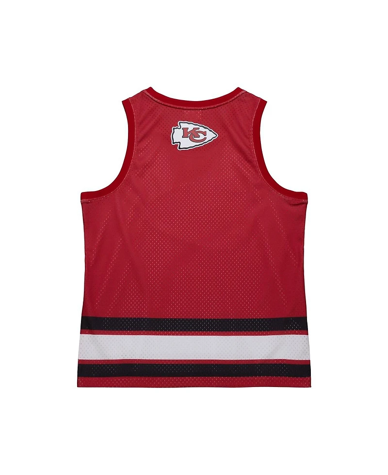 Mitchell & Ness Men's Red Kansas City Chiefs Jersey Logo Tank Top