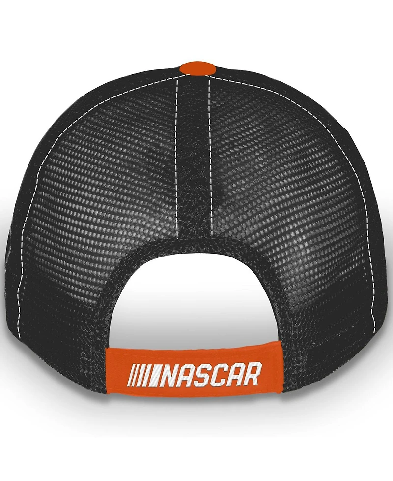Checkered Flag Sports Men's and Women's Orange Chase Briscoe Vintage Patch Trucker Adjustable Hat