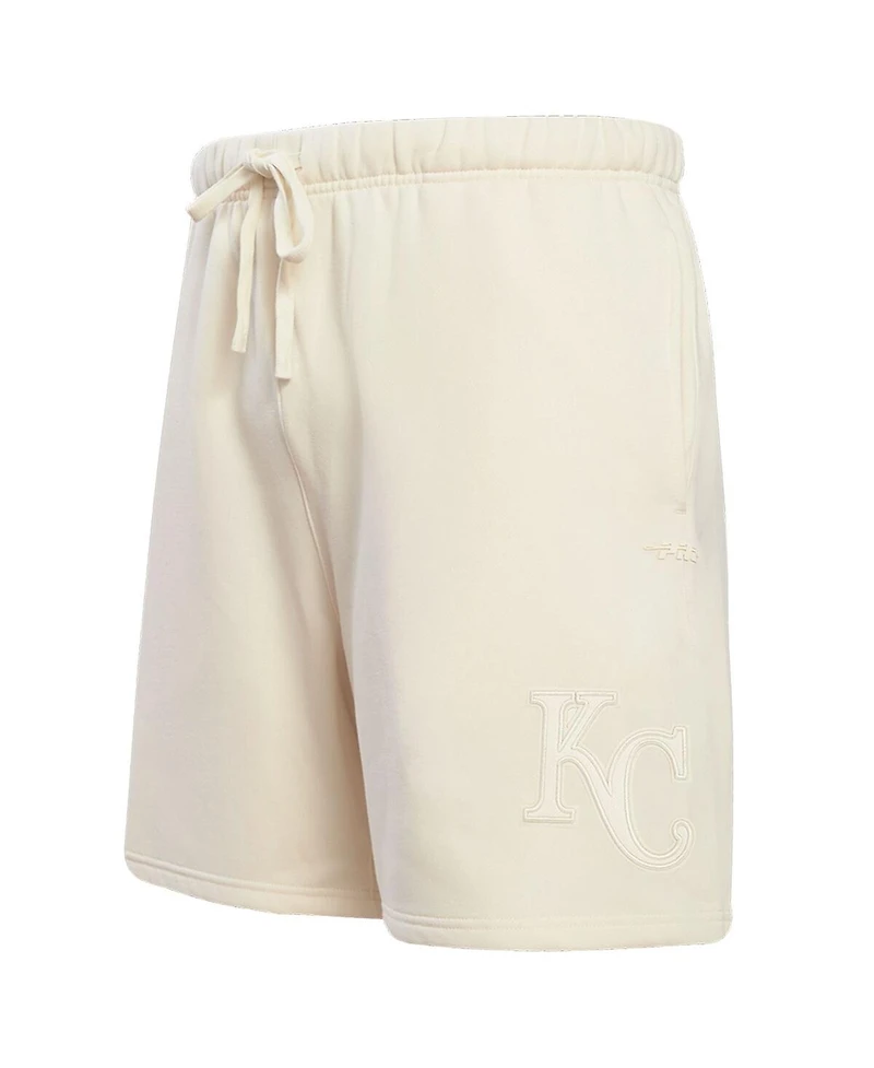 Pro Standard Men's Cream Kansas City Royals Neutral Fleece Shorts