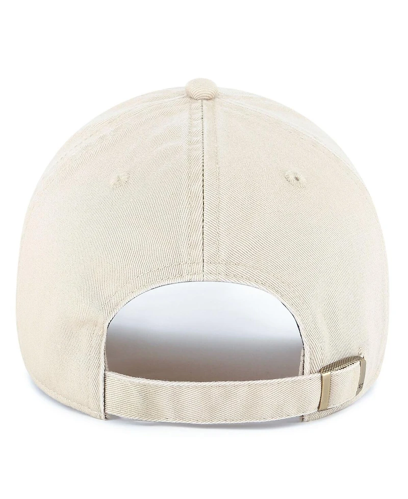 '47 Brand Men's Cream Michigan Wolverines Grand Stand Clean Up Adjustable Hat