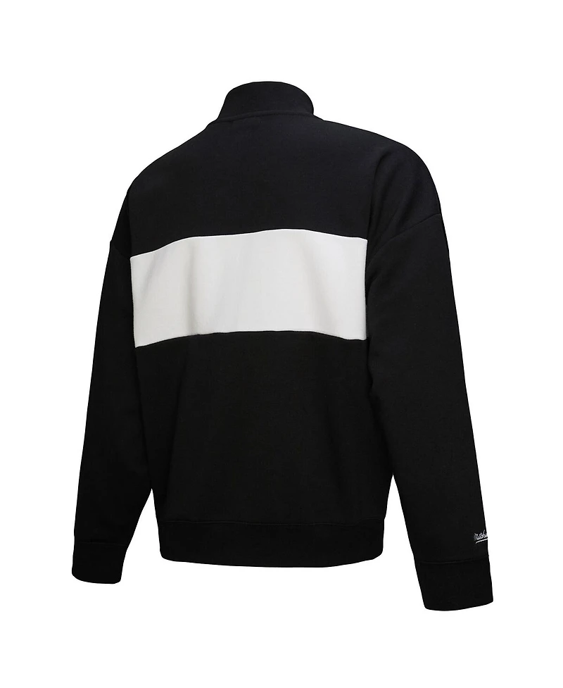 Mitchell & Ness Women's Black San Francisco 49ers Quarter-Zip Jacket